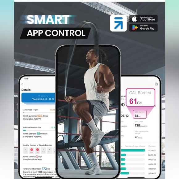 Renpho Smart Jump Rope - Picture 3 of 5